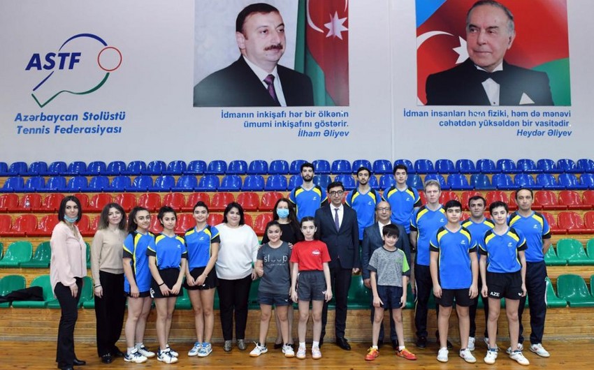 Gənclər və idman naziri Azərbaycan Stolüstü Tennis Federasiyasının fəaliyyəti ilə tanış olub