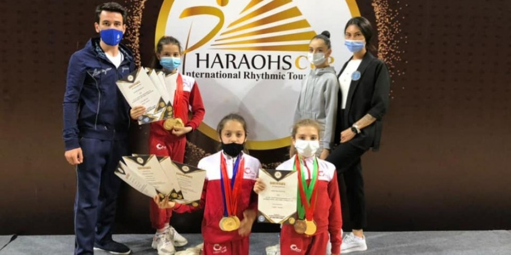 Bədii gimnastlarımız “Egyptian Pharaohs Cup” turnirində uğurla çıxış ediblər