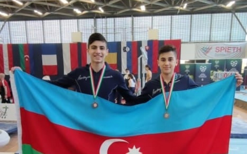 Gimnastlarlmız Macarıstanda 2 medal qazanıb