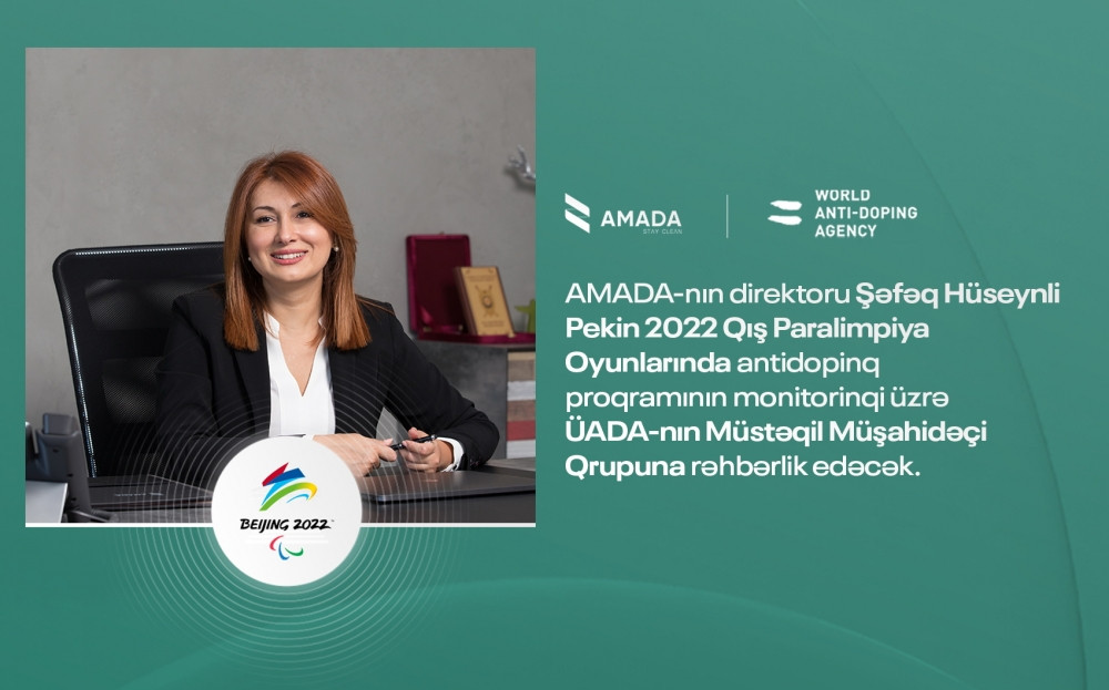 AMADA-nın direktoru “Pekin-2022” Qış Paralimpiya Oyunlarında antidopinq proqramının monitorinqinə rəhbərlik edəcək