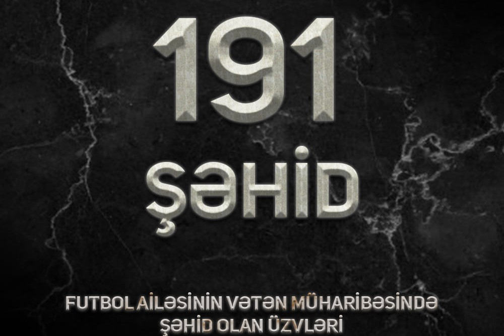 Vətən Müharibəsində 190 futbolçu, 1 məşqçi şəhid olub