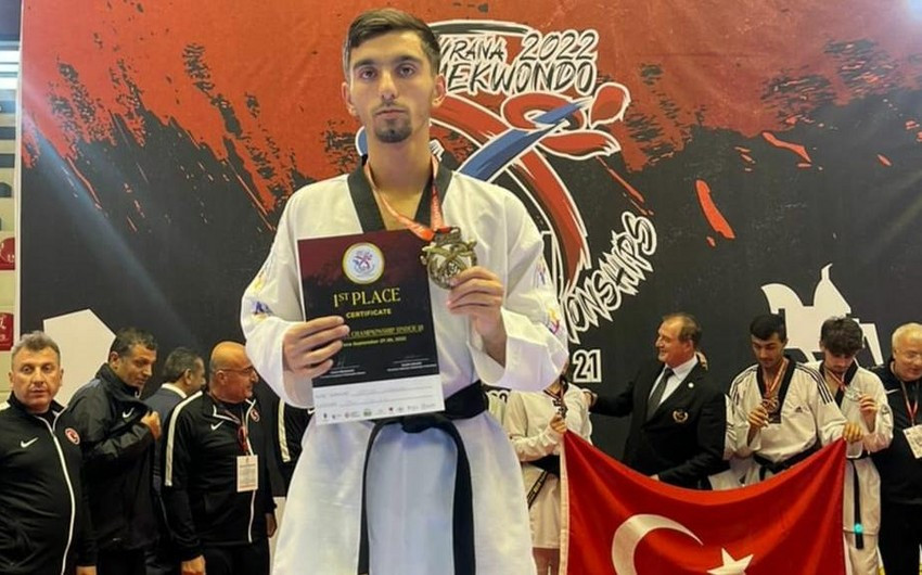 Taekvondoçumuz Avropa birinciliyində qızıl medal qazandı