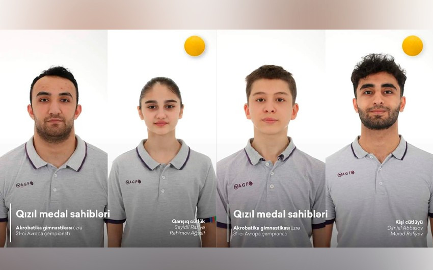 Gimnastlarımız Avropa çempionatında qızıl medal qazandılar