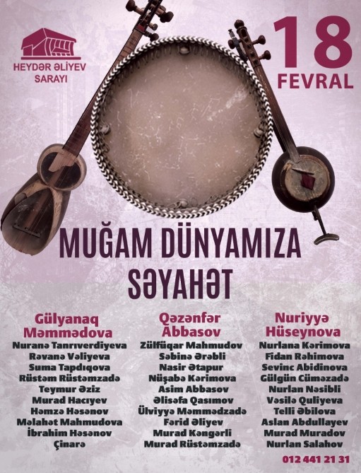 Heydər Əliyev Sarayında muğam dünyasına səyahət olacaq