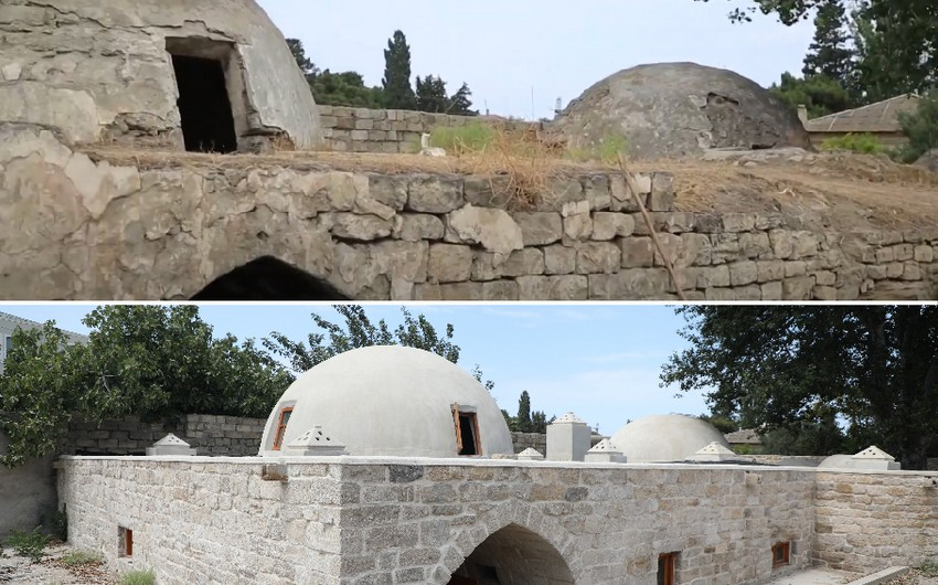 Tarixi "Qum hamamı" bərpa olunub