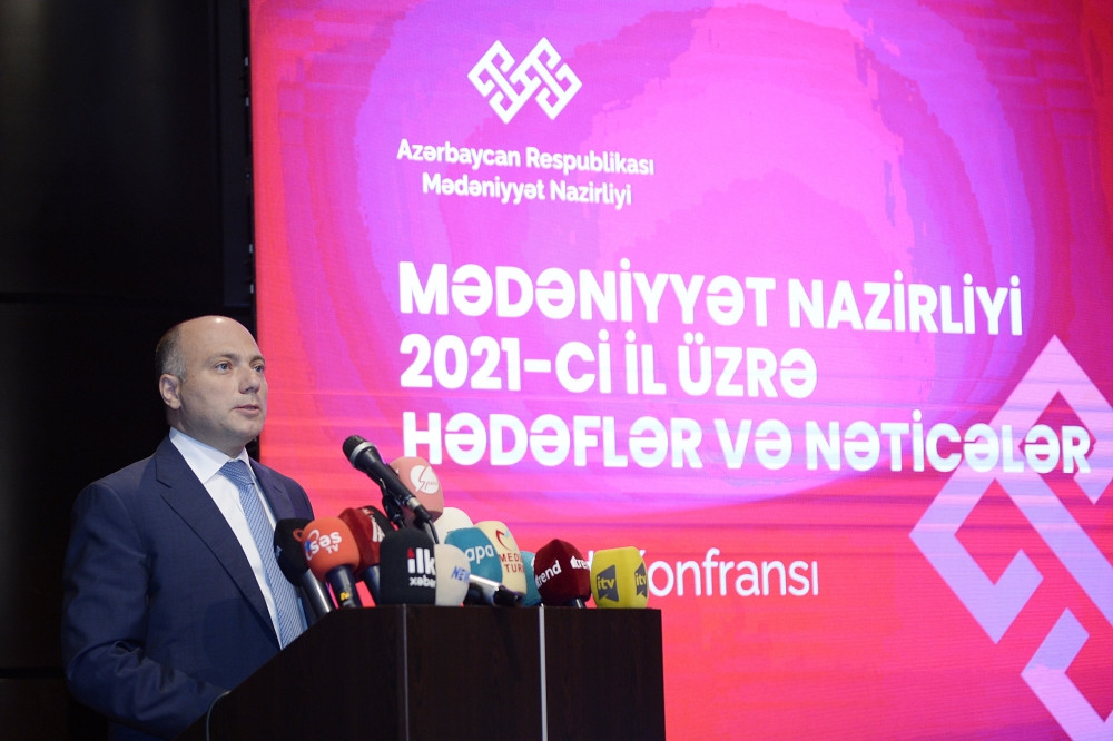 Mədəniyyət Nazirliyi 2021-ci il üzrə hədəflərinə dair nəticələri ictimaiyyətə açıqlayıb