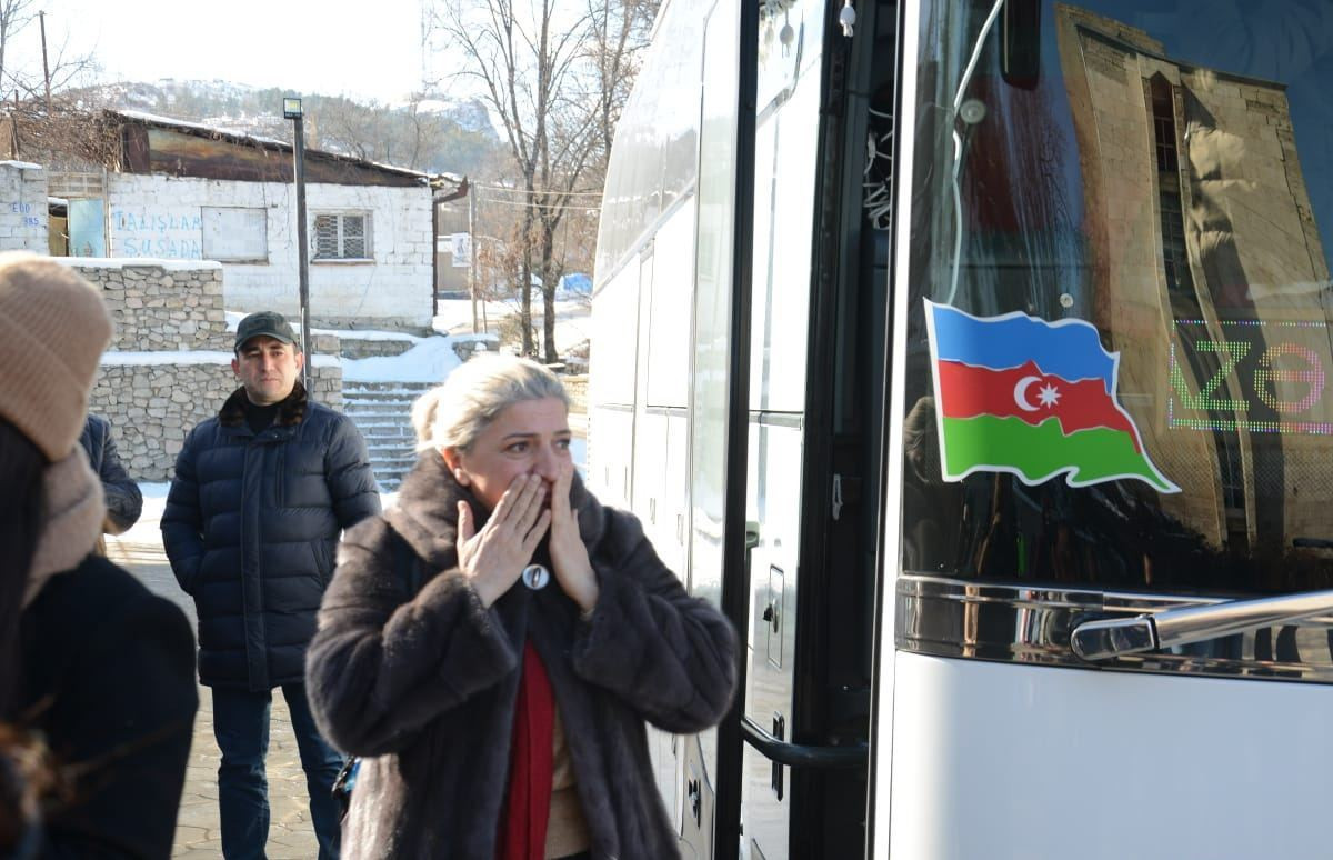 İlk sərnişin avtobusu Şuşada