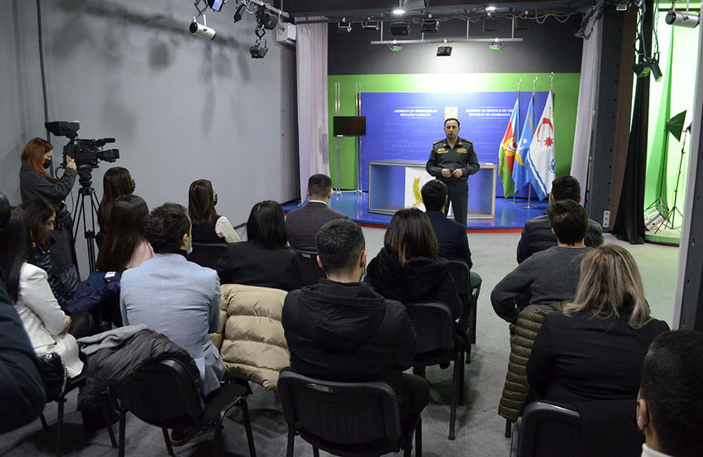 Training with media representatives over