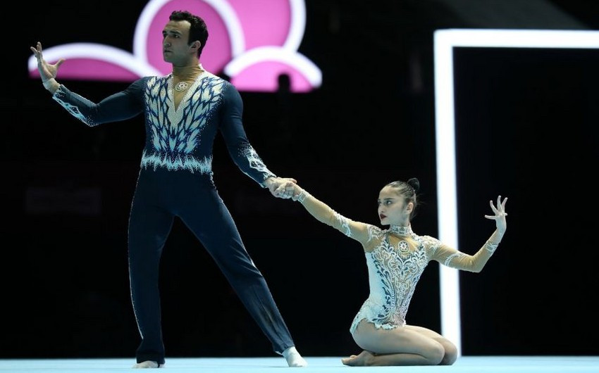 Азербайджанские акробаты в очередной раз вышли в финал на Чемпионате мира в Баку