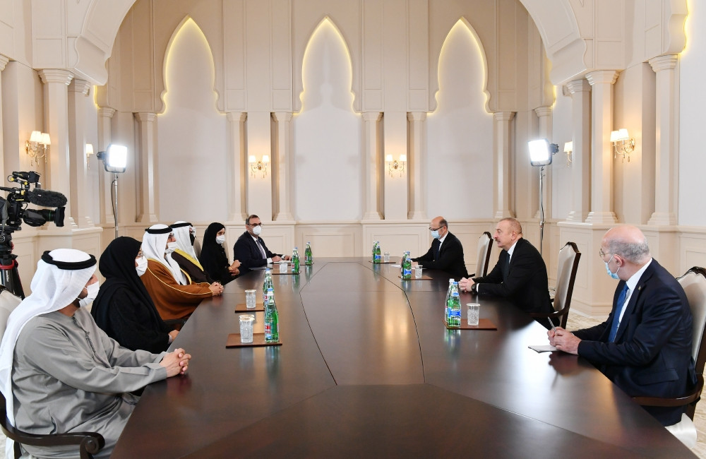 Azerbaijani President receives delegation led by UAE Minister of Energy and Infrastructure