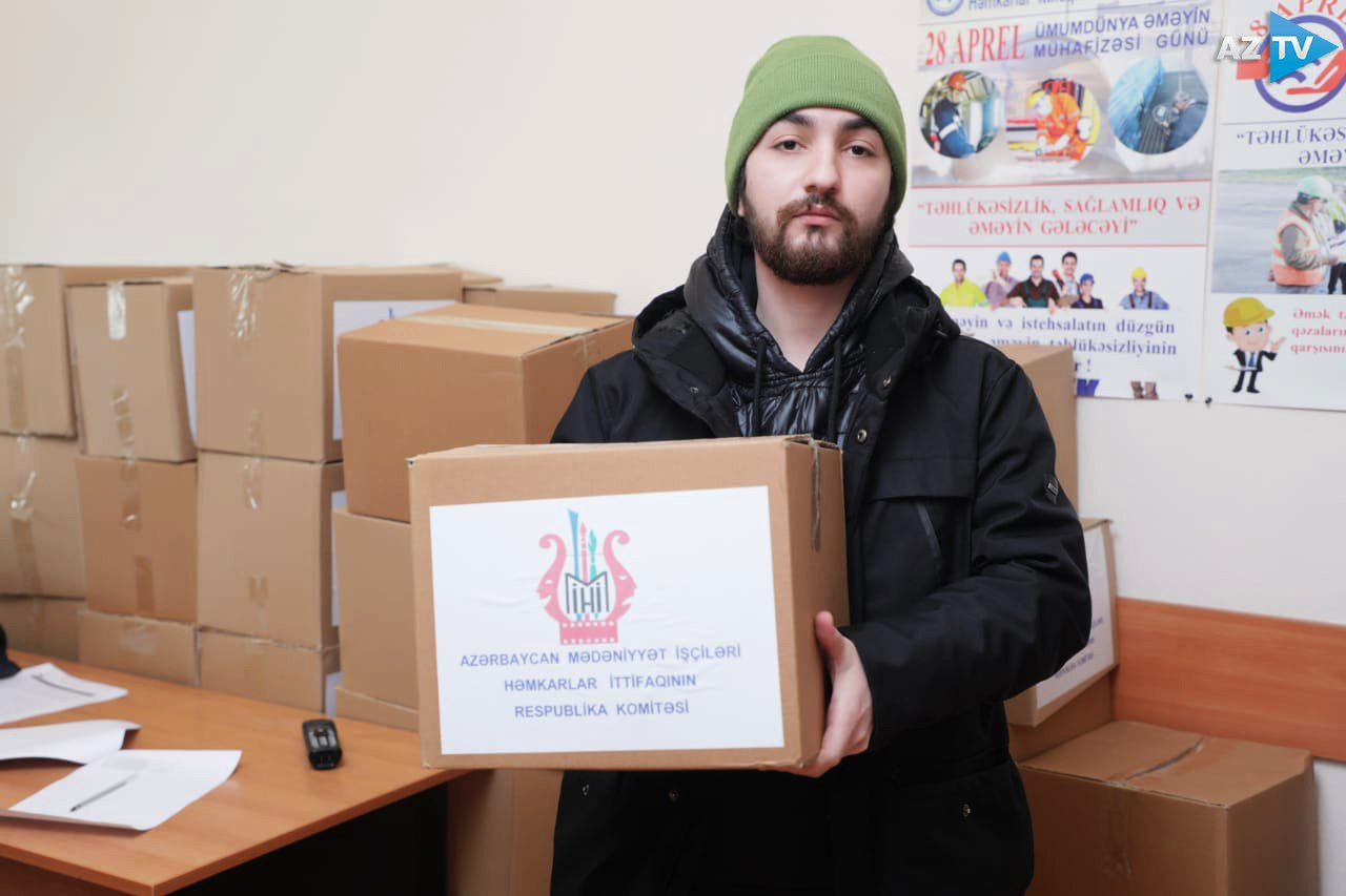 AzTV-nin Qarabağ müharibəsində iştirak edən əməkdaşlarına və şəhid ailələrinə bayram sovqatı verildi