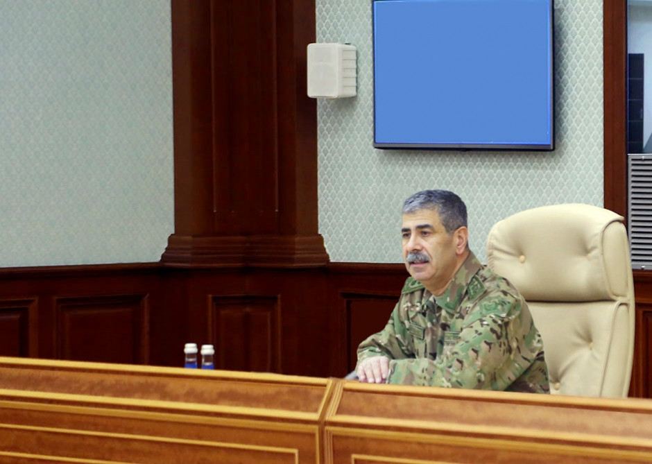 Azerbaijan's Defense Minister instructs to further increase combat capability of units
