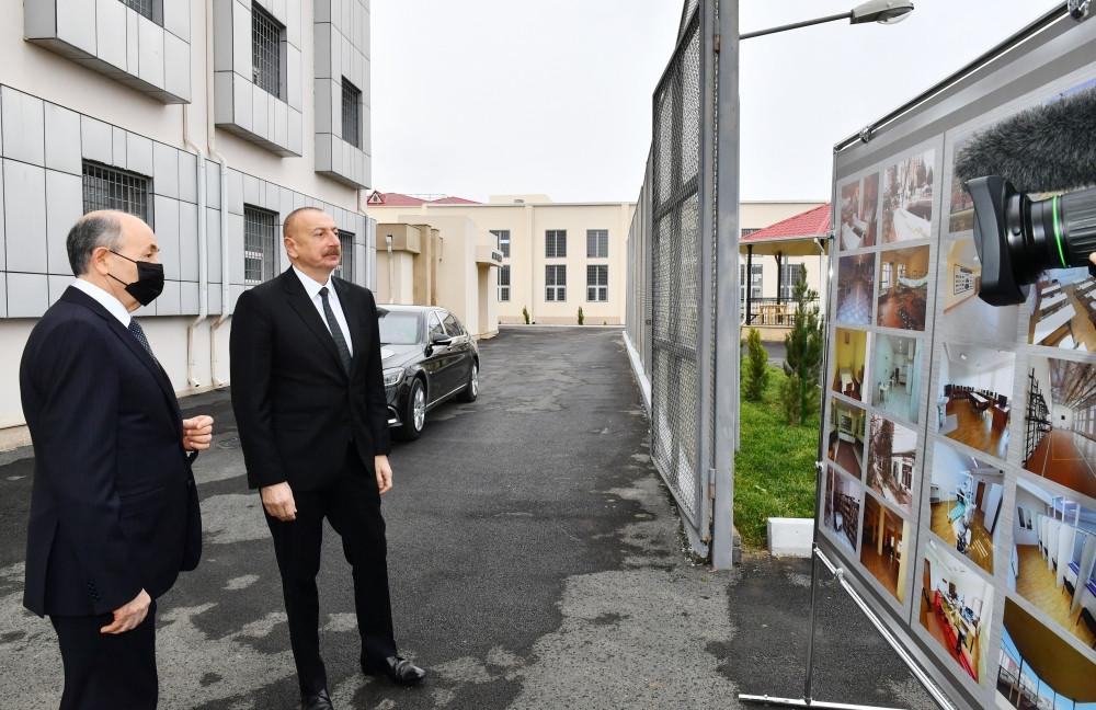 Azerbaijani President views conditions created in newly-built modern penitentiary institutions in Baku