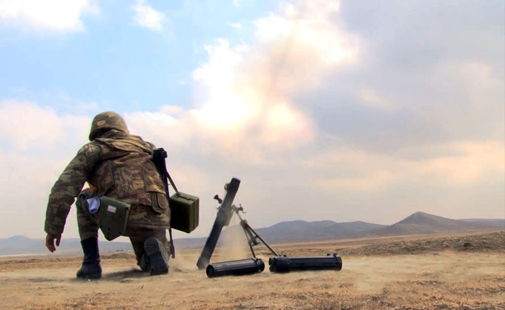Azerbaijan's Defense Ministry: Mortar units conducted shooting exercises
