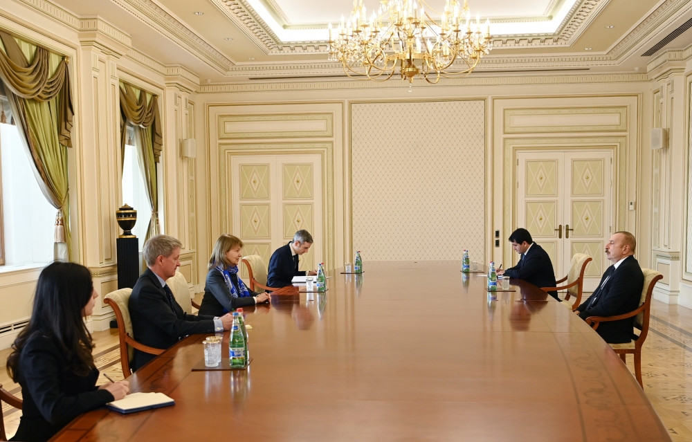 Azerbaijani President receives Baroness Emma Nicholson