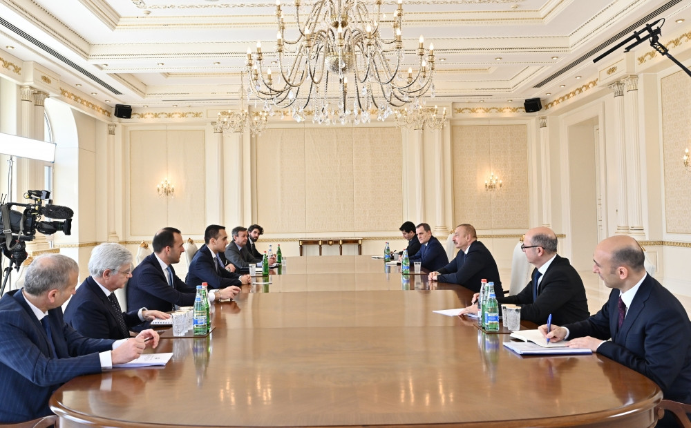 President Ilham Aliyev received delegation led by Minister of Foreign Affairs and International Cooperation of Italy