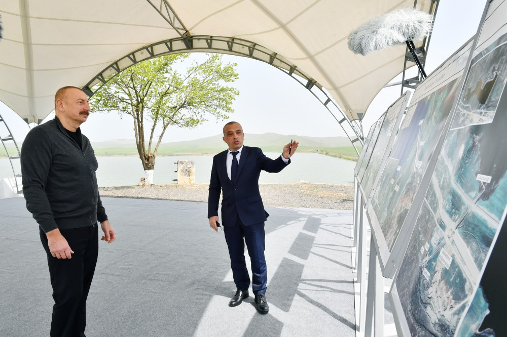 Azerbaijani President visits Fuzuli, Shusha's Dashalti village