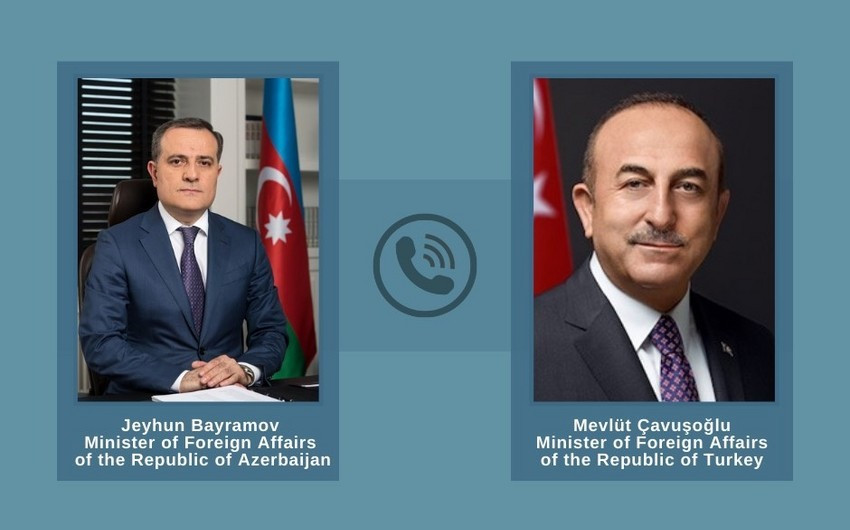 Azerbaijani, Turkish FMs mull Brussels meeting