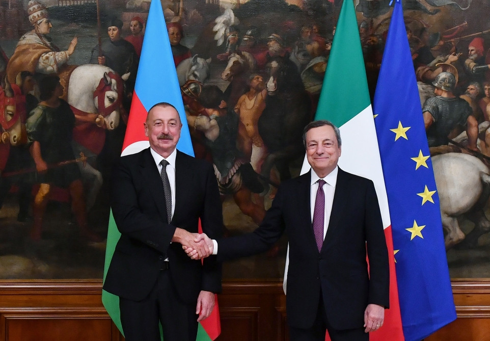 President Ilham Aliyev met with President of Council of Ministers of Italy Mario Draghi