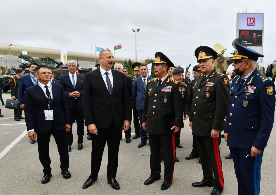 President Ilham Aliyev attends 4th Azerbaijan International Defense Exhibition