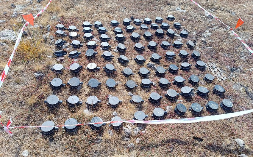 90 more mines buried by Armenians in Lachin discovered