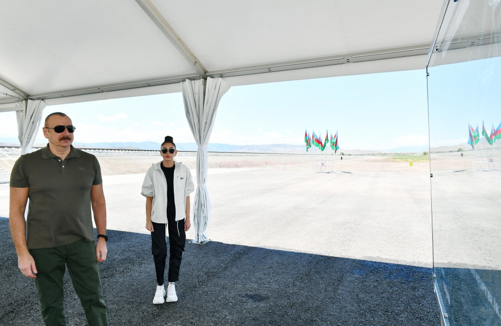 Horadiz-Ağbənd dəmir yolu xəttinin Cəbrayıl ərazisində Soltanlı stansiyasının təməli qoyulub