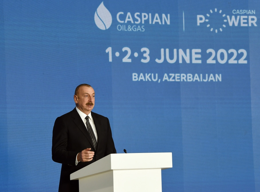 President Ilham Aliyev attended official opening ceremony of 27th International Caspian Oil & Gas Exhibition on the sidelines of Baku Energy Week