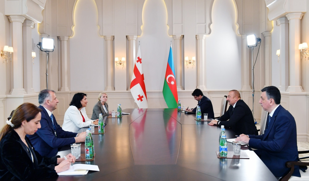 President Ilham Aliyev met with President of Georgia Salome Zourabichvili