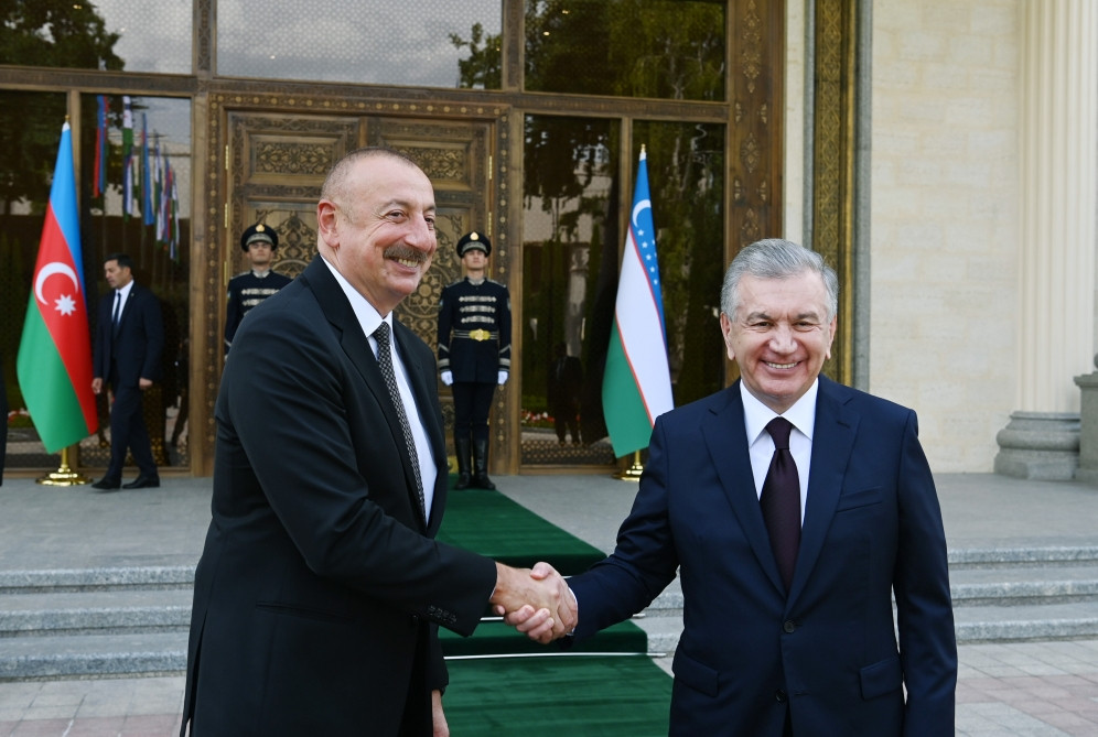 Official welcome ceremony was held for President Ilham Aliyev in Tashkent
