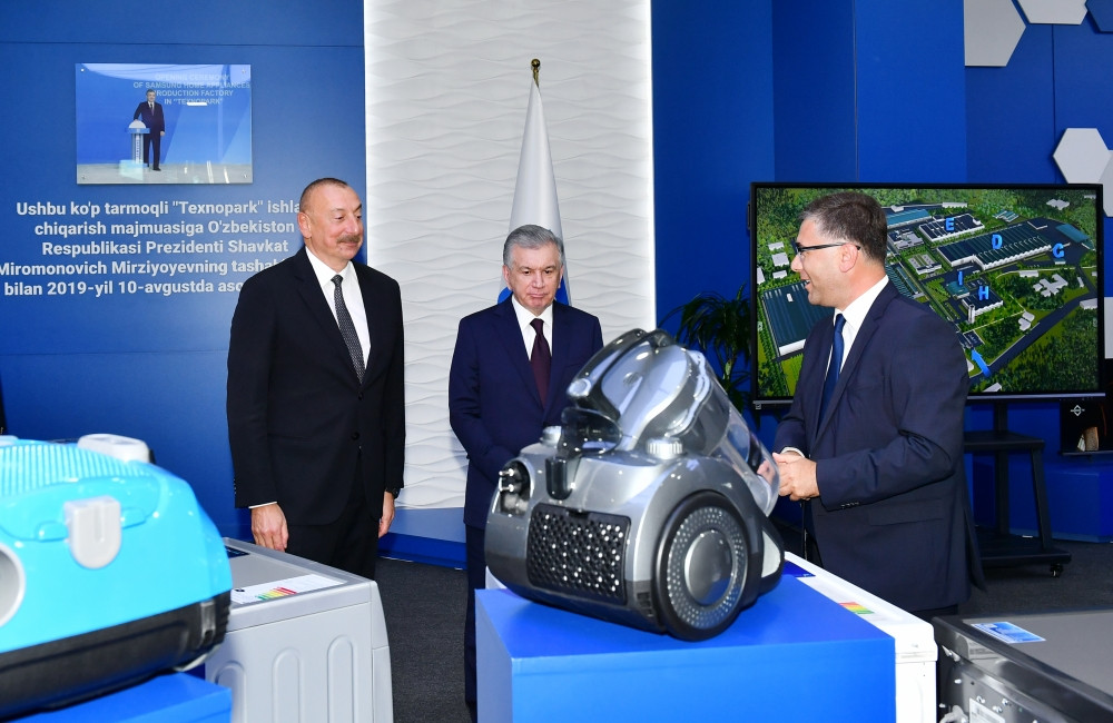 President Ilham Aliyev and President Shavkat Mirziyoyev viewed activity of Technopark LLC in Tashkent