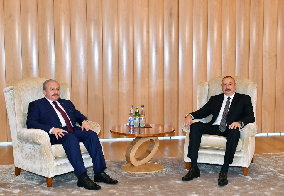 President Ilham Aliyev received Speaker of Grand National Assembly of Turkiye