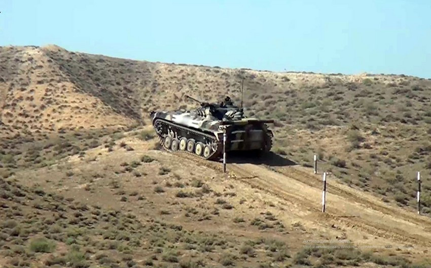 Mechanized units carried out practical training exercises
