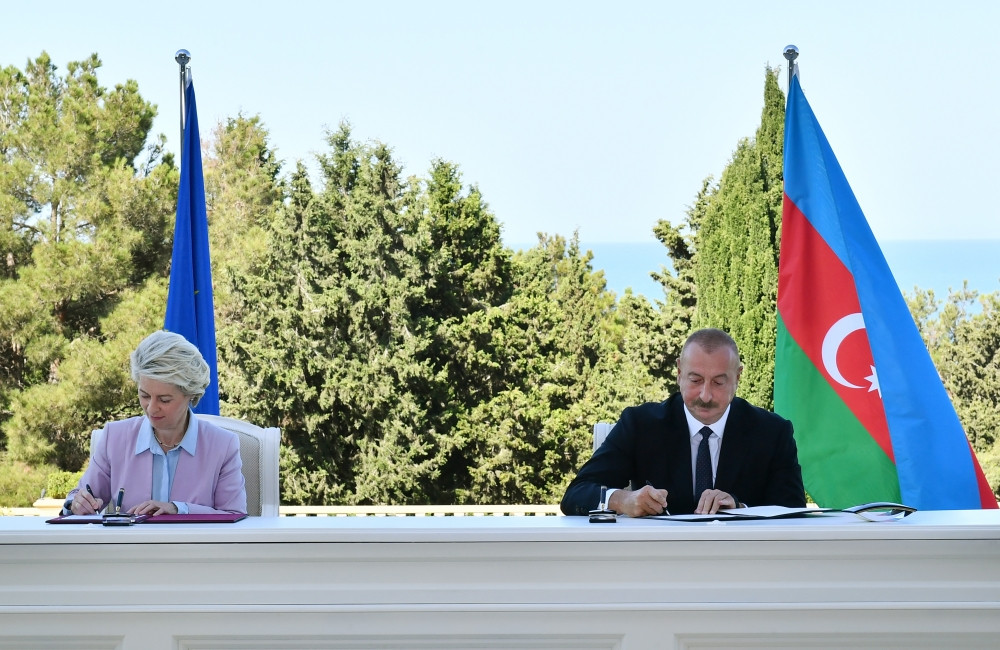 Azerbaijan, European Union signed MoU on Strategic Partnership in field of energy