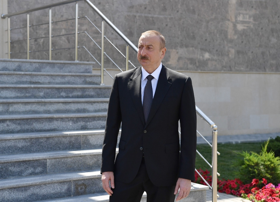 President Ilham Aliyev attends several events in Sumgayit