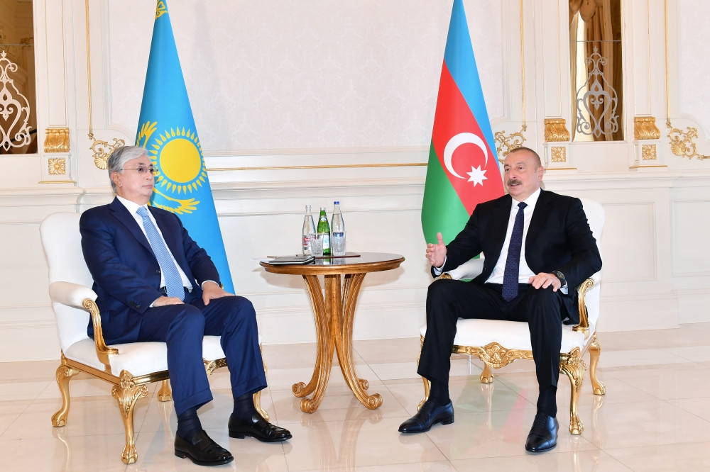 Presidents of Azerbaijan and Kazakhstan have one-on-one meeting