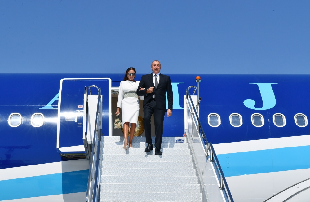 President Ilham Aliyev arrived in Turkiye for working visit