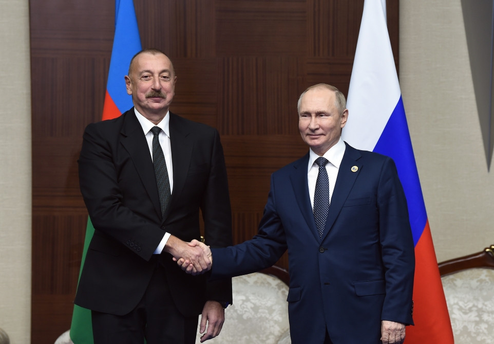 President of Azerbaijan Ilham Aliyev, President of Russia Vladimir Putin met in Astana