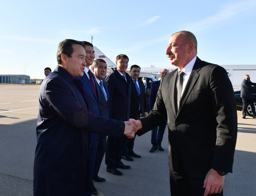President Ilham Aliyev completed his working visit to Kazakhstan