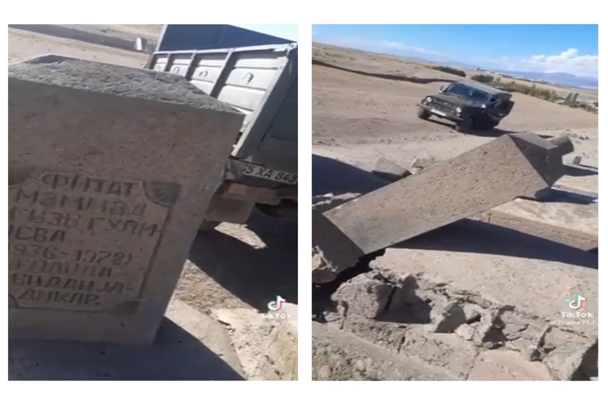 Омбудсмен обратилась к международным организациям в связи с разрушением армянами могил азербайджанцев