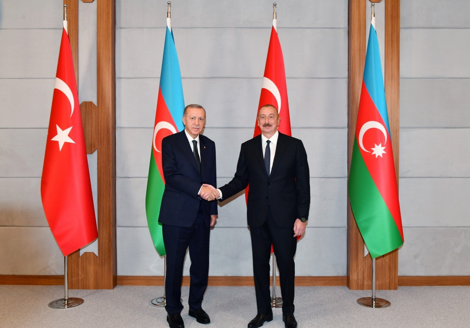 Cəbrayılda Azərbaycan və Türkiyə prezidentlərinin təkbətək görüşü başlayıb
