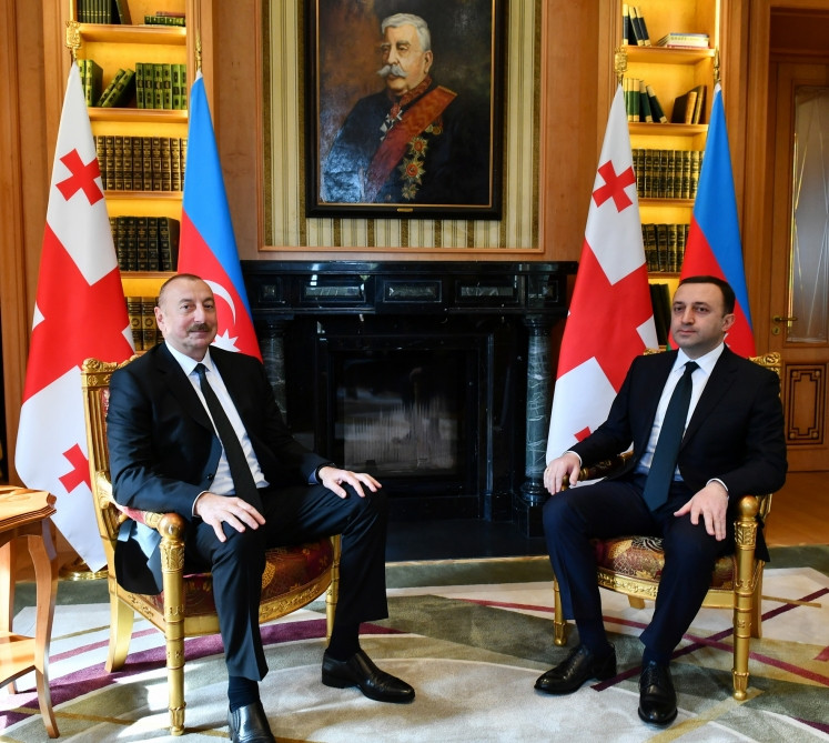 One-on-one meeting kicks off between President Ilham Aliyev and Prime Minister of Georgia Irakli Garibashvili
