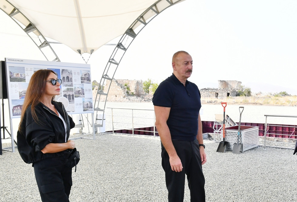 President Ilham Aliyev and First Lady Mehriban Aliyeva visited Aghdam district