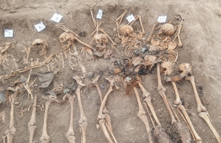 Erməni hərbçilərin azərbaycanlıları kütləvi basdırdıqları daha bir məzarlıq aşkarlandı