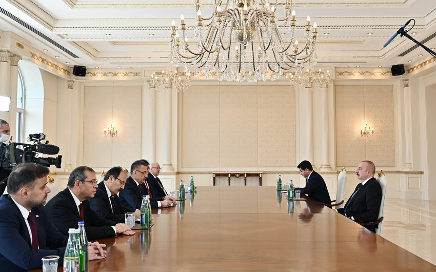 President Ilham Aliyev receives Vice President of Turkiye