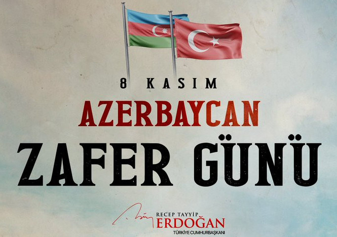 Erdogan congratulates Azerbaijan on Victory day