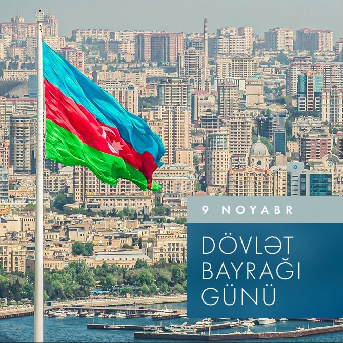 First Vice President Mehriban Aliyeva shares post on State Flag Day