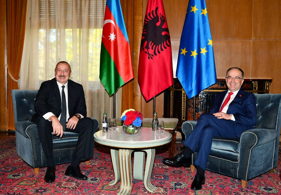 President of Azerbaijan Ilham Aliyev, President of Albania Bajram Begaj held one-on-one meeting