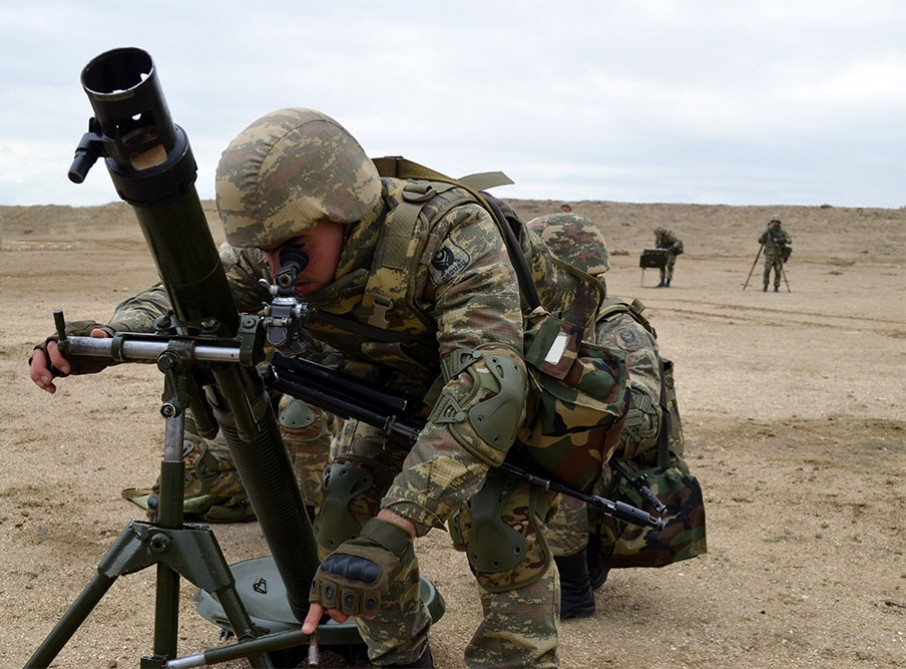 Demonstration battalion tactical exercises held in Azerbaijan Army