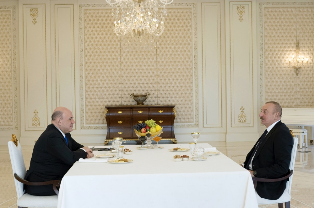 President Ilham Aliyev held one-on-one meeting with Prime Minister of Russia Mikhail Mishustin