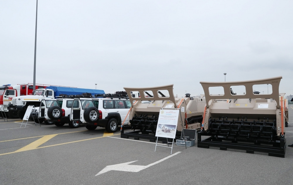 Azad edilmiş ərazilərdə minatəmizləyən daha 4 robotdan istifadə olunacaq